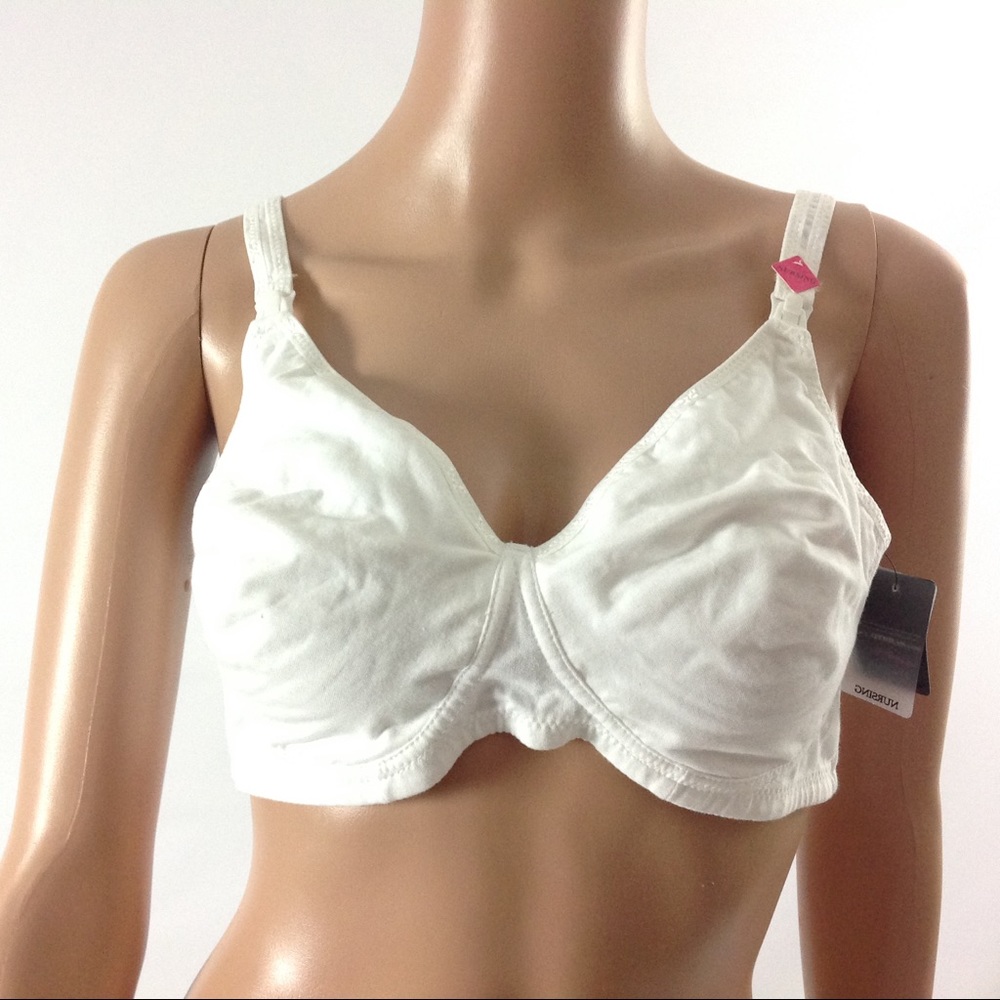 QT Intimates Nursing Bra Size 38C White